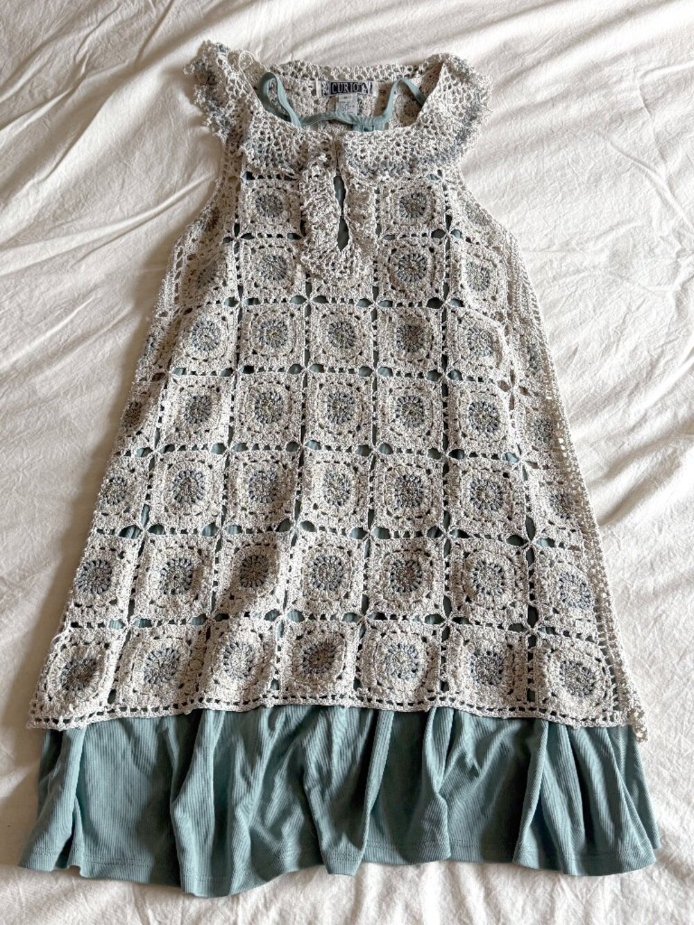 Crocheted Dress and Matching Under Dress